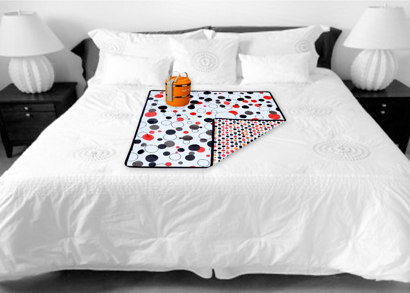 Wacky Bed Food Server Mat Big Size Waterproof PVC - Reversible, Hot Food, 36x36 Inch, Large_22