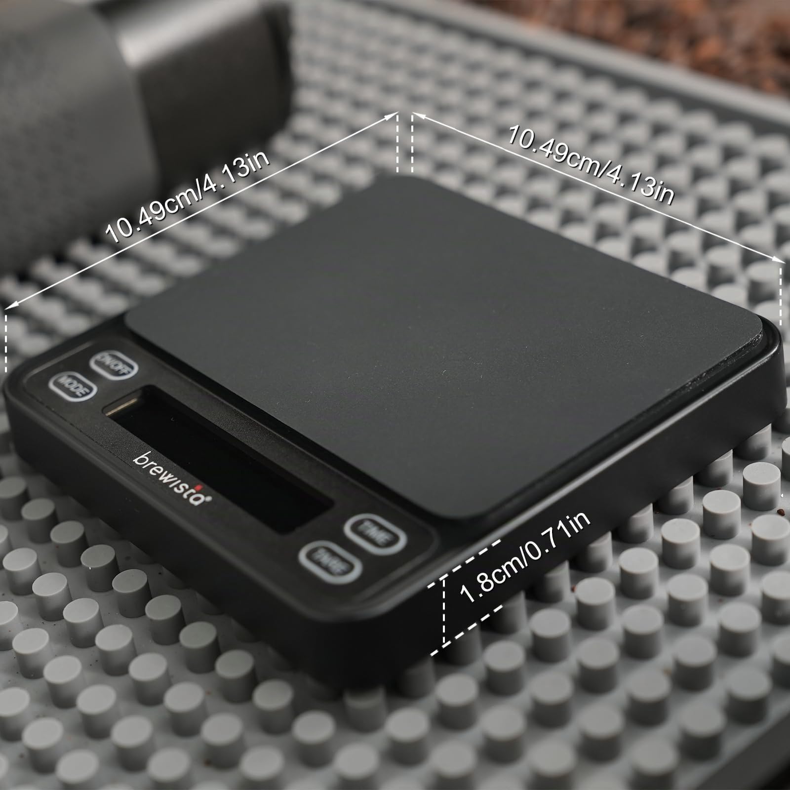 Brewista Smart Coffee Scale III con temporizador, báscula de alta precisión de 2 kg/0,1 g para café espresso y café vertido, mini báscula digital portátil de cocina con sincronización automática