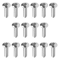 Vista 15 de MroMax Tornillos de máquina M2.0.197 x 0.157 in Tornillos Phillips Cross Truss Head Tornillo 304 Pernos de sujeción de acero inoxidable 15pcs