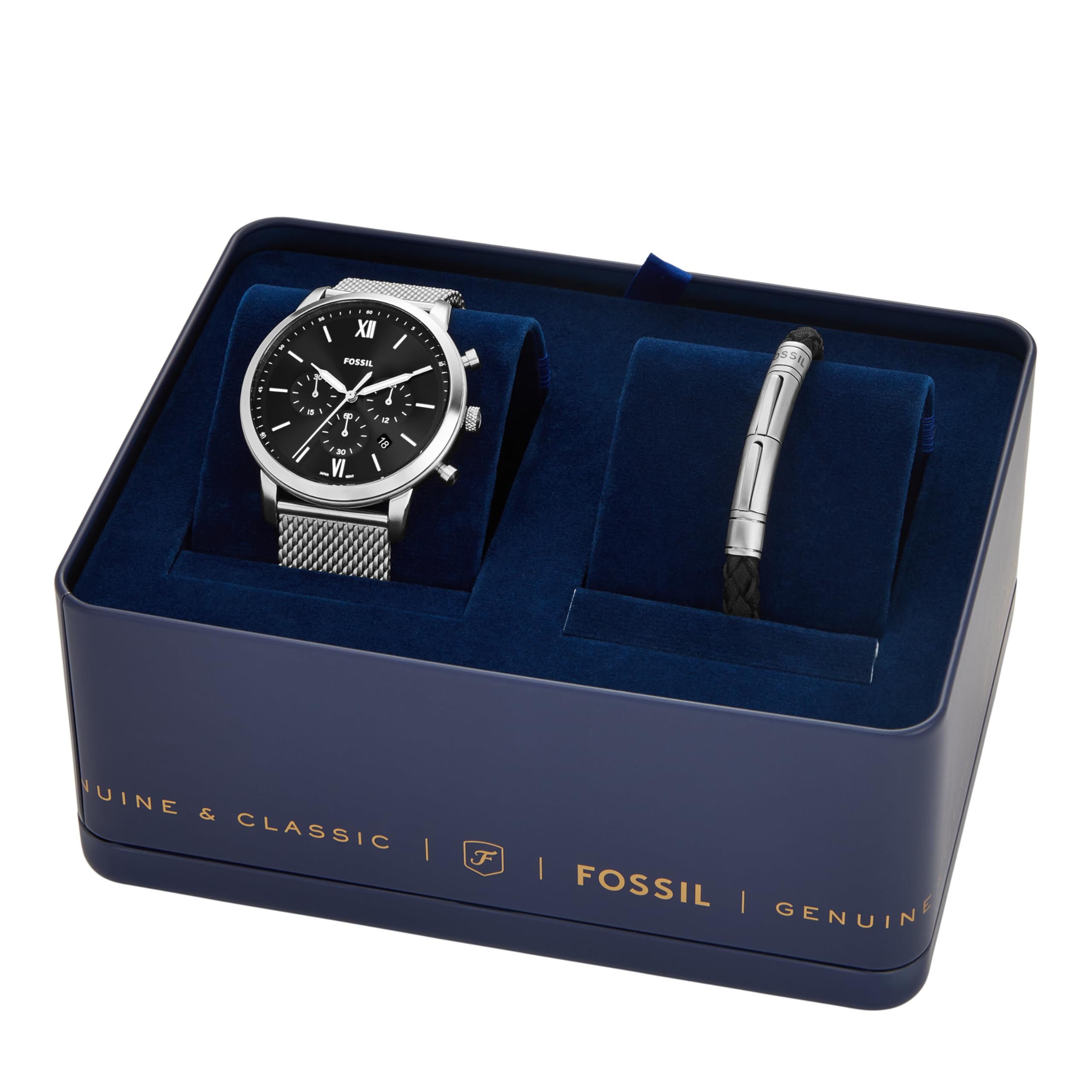 Fossil Damen Analog Japanisches Quarzwerk Uhr mit Edelstahl Armband FS5447