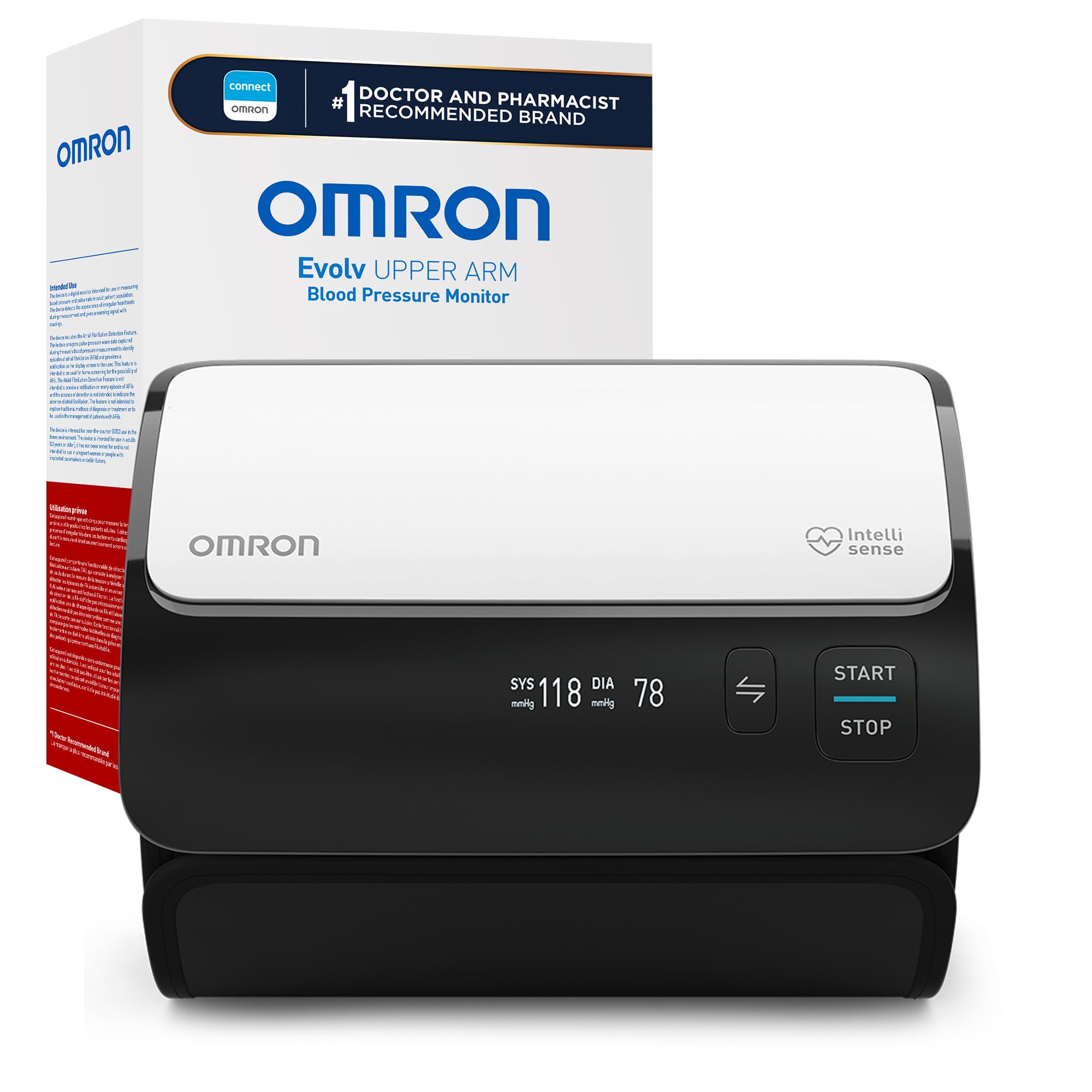 OmronEvolv Wireless Blood Pressure Monitor for Home Use & Upper Arm Blood Pressure Cuff - #1 Doctor & Pharmacist Recommended Brand - Clinically Validated - Connect App