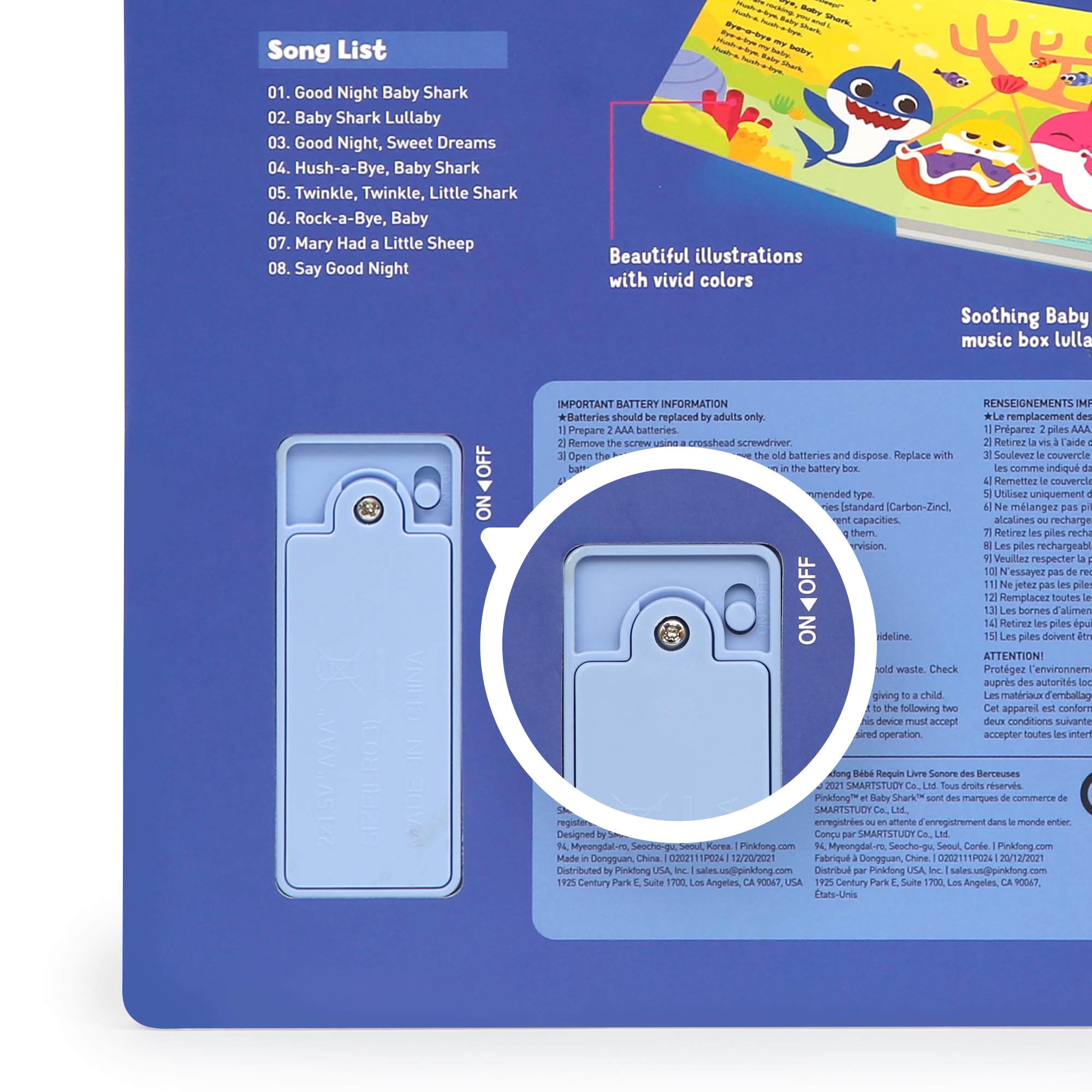 Baby Shark Livre sonore à 10 boutons pour enfants, livres d'apprentissage interactifs pour tout-petits, jouets d'apprentissage et d'éducation, cadeaux pour bébés requins pour enfants