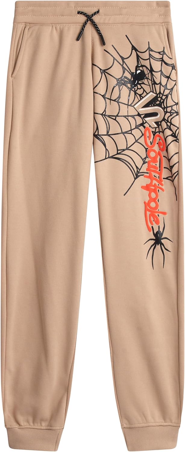 Southpole Boys Sweatpants - Bugs Bunny Athletic Performance Puff Print Graphic Sweatpants Joggers for Boys with Pockets