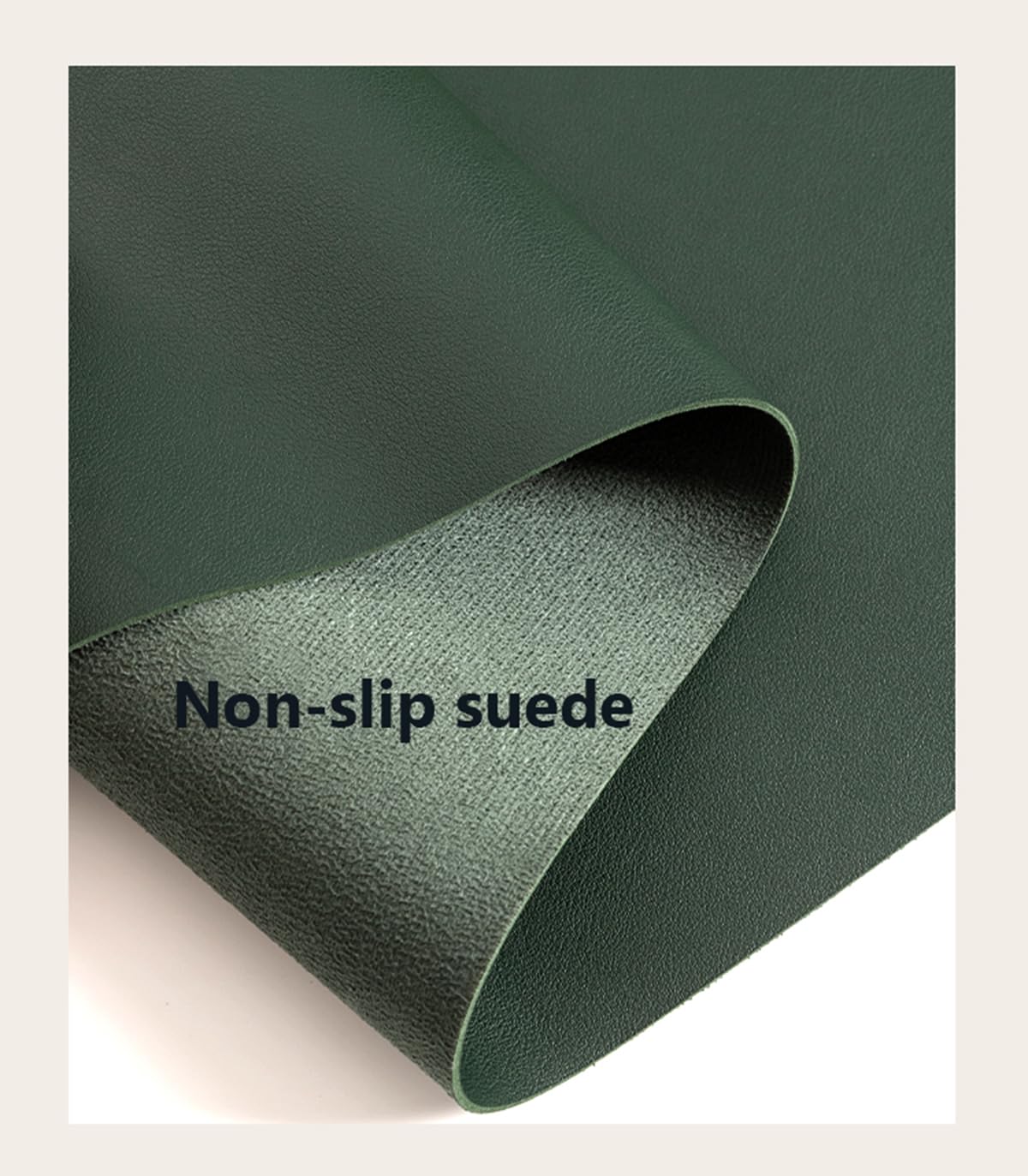 Nappe en Cuir antidérapante Napperon sous-Mains Protection de la Table Facile à Nettoyer Marron 90 * 180cm