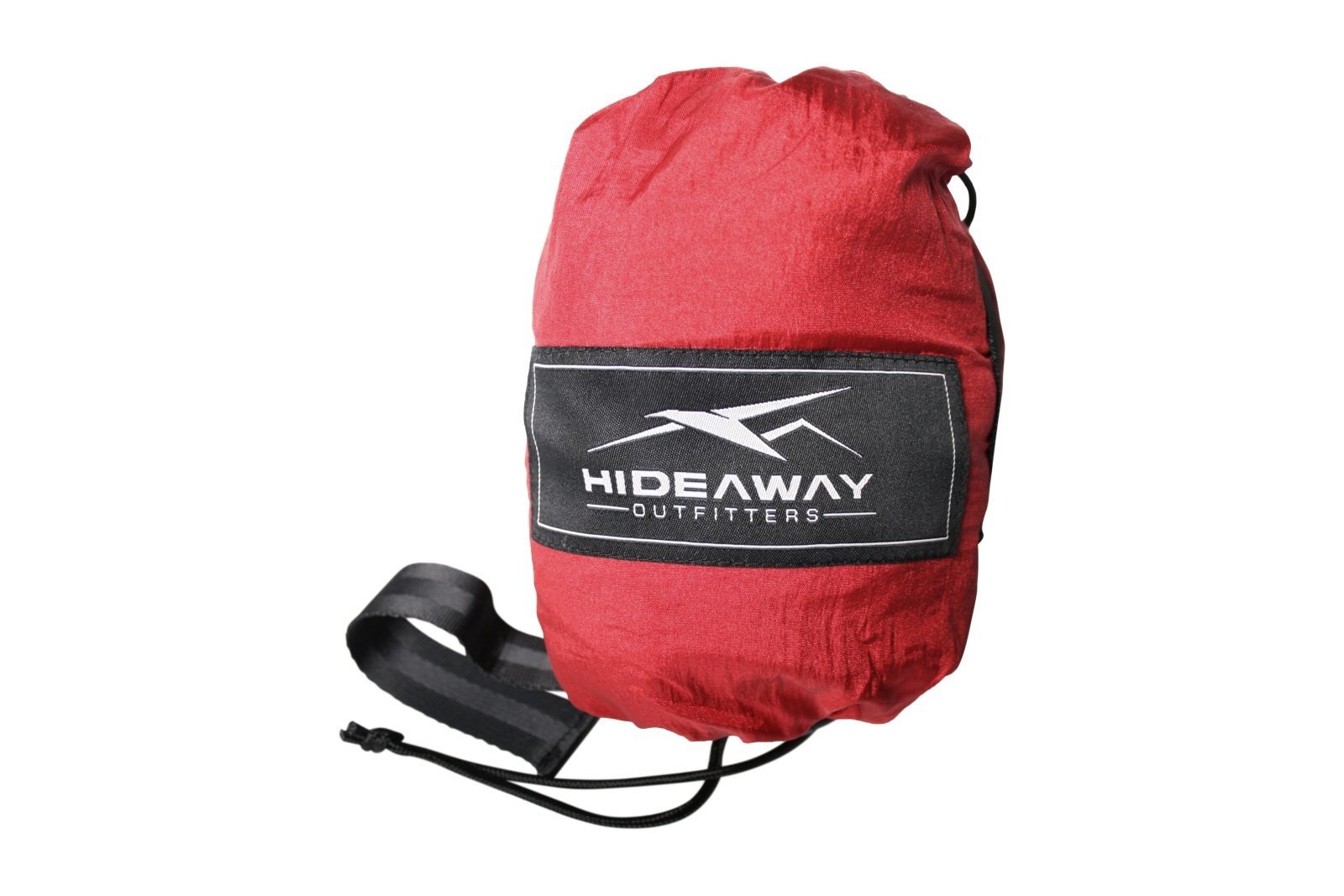Outdoor Reise Camping Doppel Hängematte f. 2 Personen inkl. Baumgurte, Aufhängung, Fallschirmseide Ultraleicht Nylon Bordeaux Rot mit gelben Rand