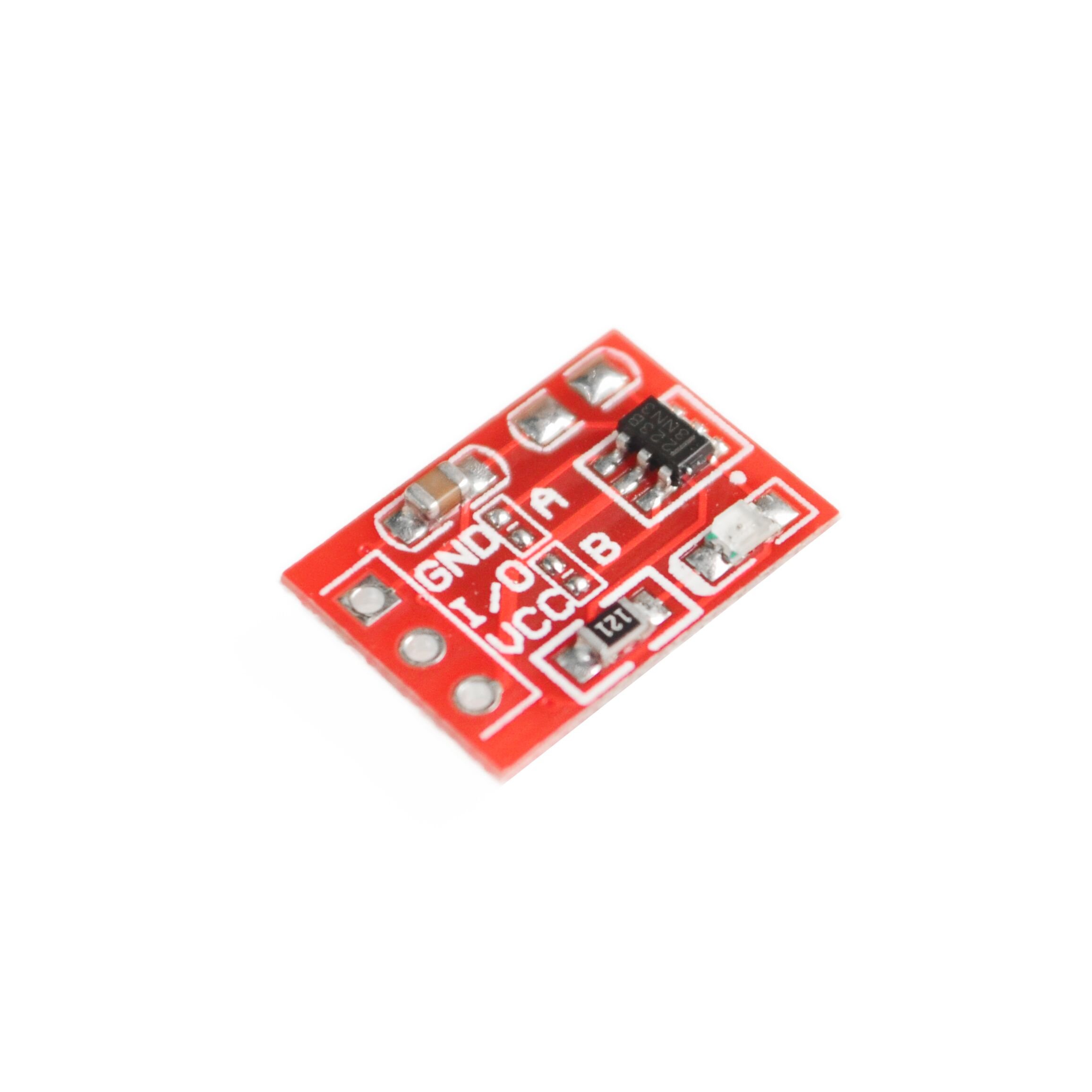 100 Modules TTP223 Commutateur Tactile - Capteur Tactile Capacitif, Alimentation 2,5-5,5V - Pour Projets Électroniques