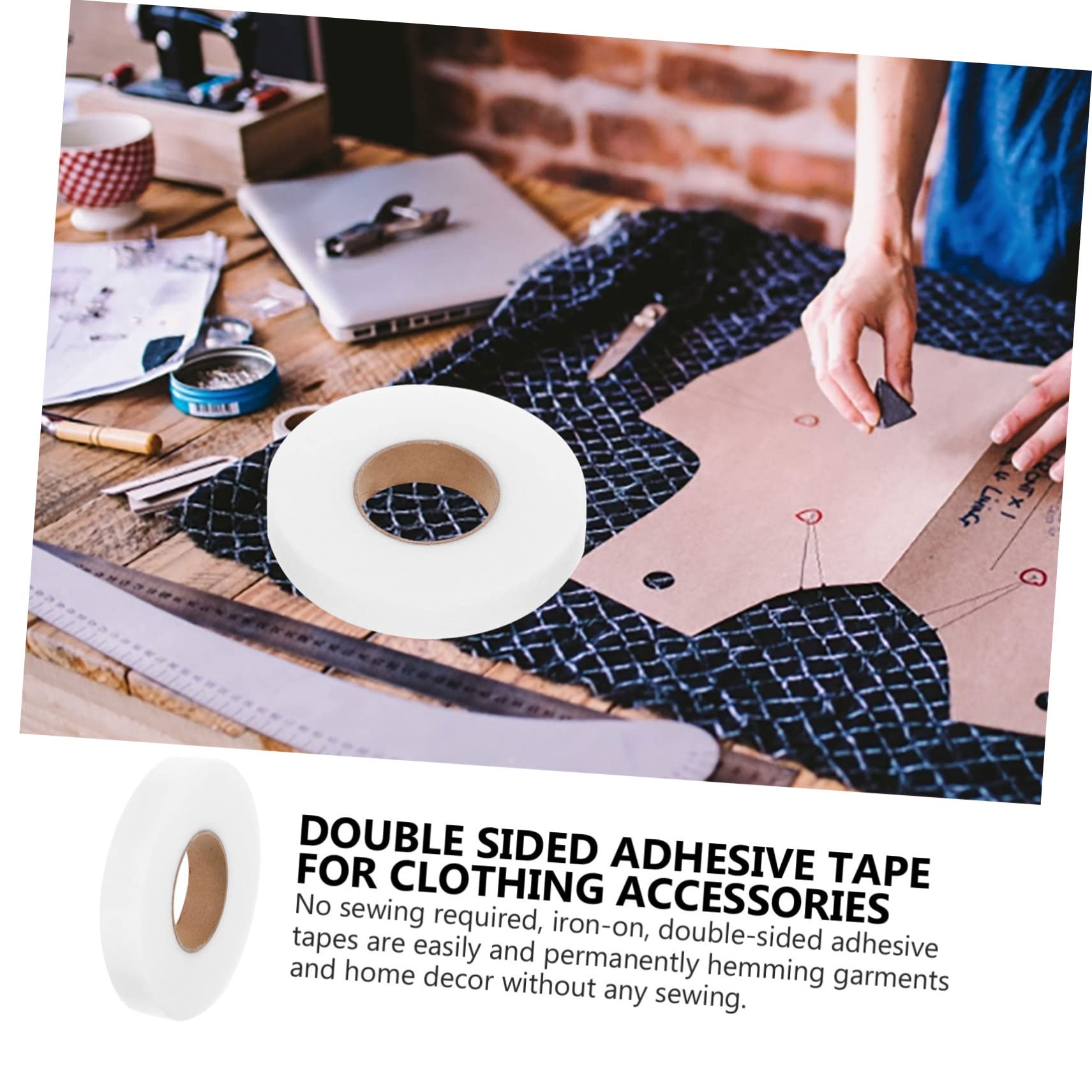 TEHAUX 8rollos Cinta De Doblado Doble Cara Para Costura Para Dobladillos De Pantalones y Proyectos De Manualidades