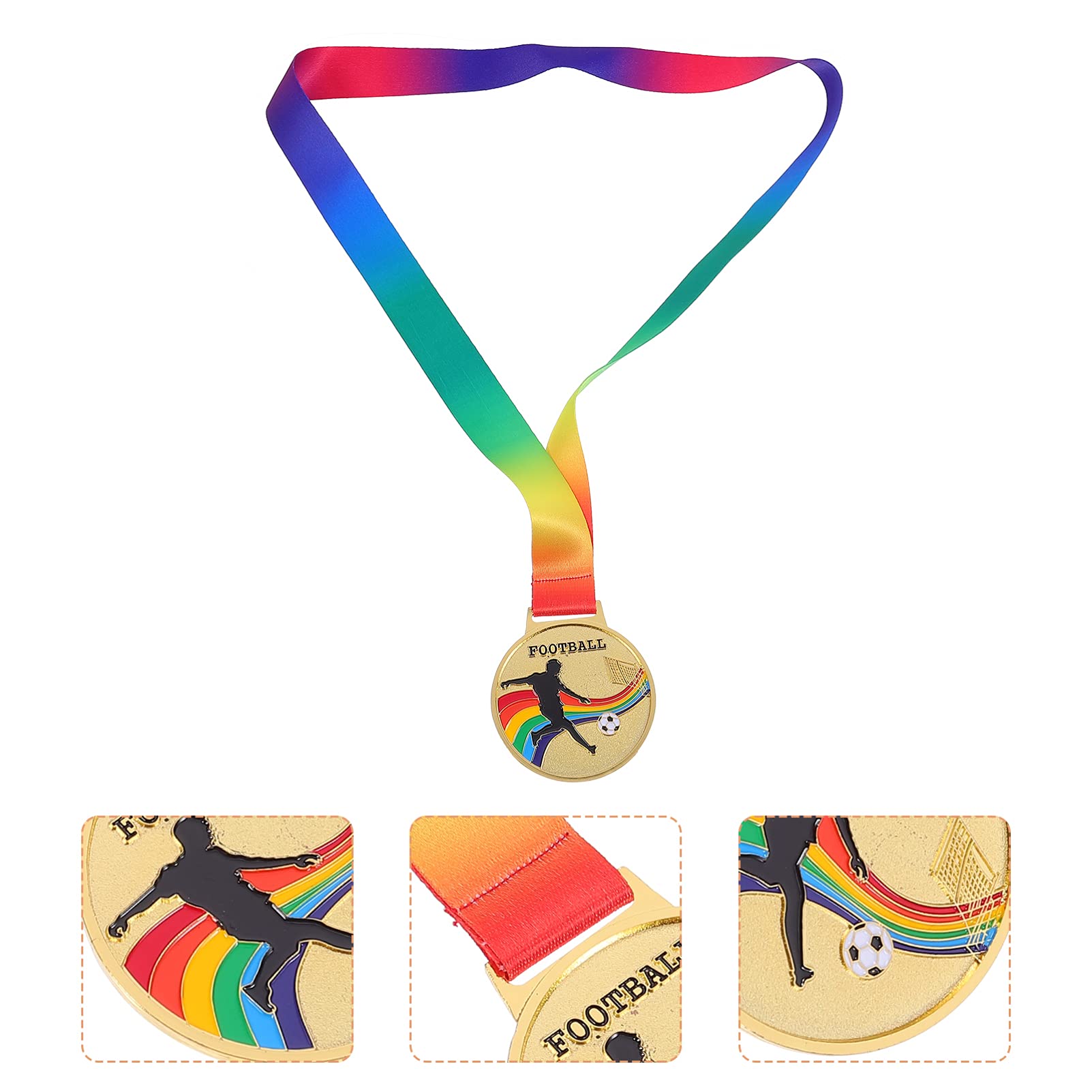 STOBOK 6piezas Medallas De Competición De Fútbol Medallas para Eventos Deportivos Premios para Fiestas y Infantiles