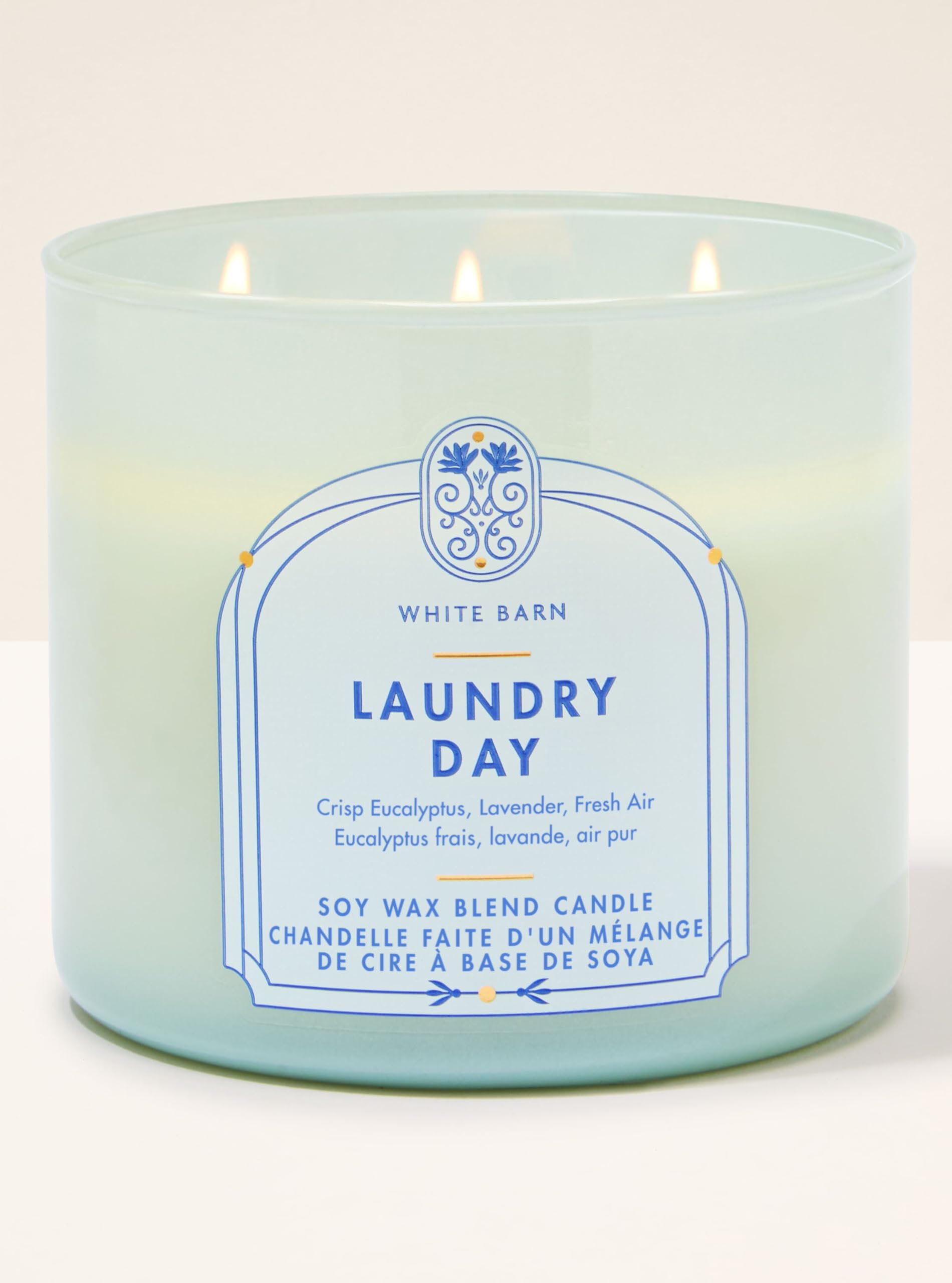 Bath & Body Works Laundry Day 3-Wick Candle| Long-Lasting Home Fragrance | Soy Wax Blend | Bedroom & Living Room Decor | Jar Candles for Gifting|Burn Time - Upto 45 Hours| 411 g / 14.5 oz-image-10