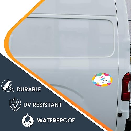 Miniatura 5 de Magnet Me Up Imán personalizado para automóvil, ovalado de 4 x 6 pulgadas, imán personalizable para negocios, publicidad, uso personal, regalos,