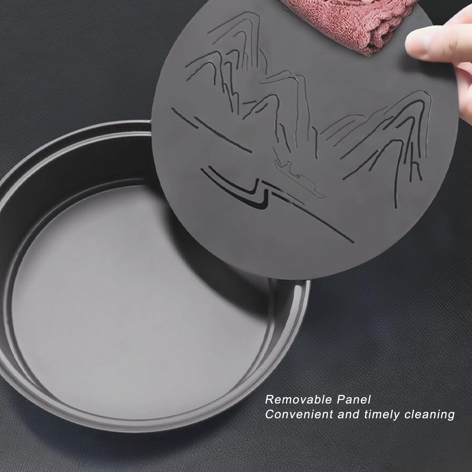 Cryfokt Juego de té para Acampar, Bandeja Multifuncional de té Tradicional Chino Kung Fu con Tazas y Jarra, Juego de Tetera Ligera para Actividades Pesca, Senderismo y oficina.