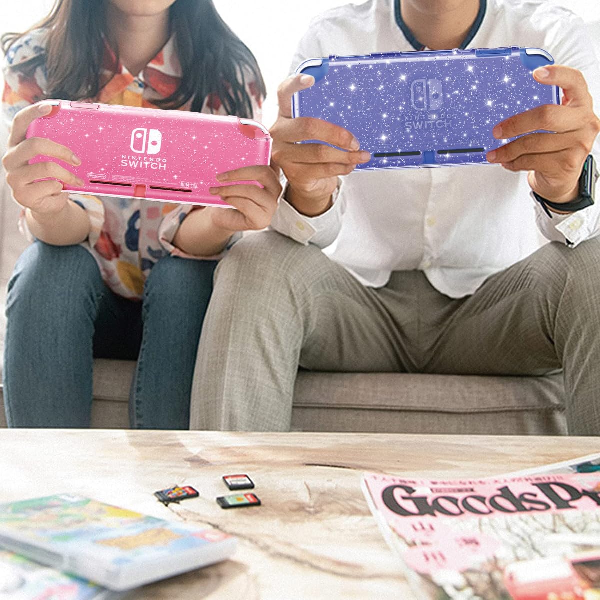 Switch Light パープル Amazon.co.jp: Switch Lite ケース パープル グリッター、TPU