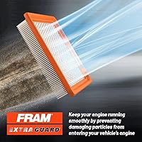 Vista 4 de FRAM Extra Guard CA10516 - Filtro de aire de motor de repuesto para modelos seleccionados de Dodge Journey 2009-2020, proporciona protección