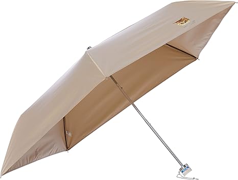 Amazon ムーンバット 折りたたみ傘 Moonbat ムーンバット Paul Joe ポール ジョー ヌネット 日傘 おりたたみ傘 パラソル ロゴ入り ネコ オシャレ かわいい おすすめ レディース 一級遮光 軽量 晴雨兼用傘 遮熱遮光 ベージュ 親骨の長さ 約50