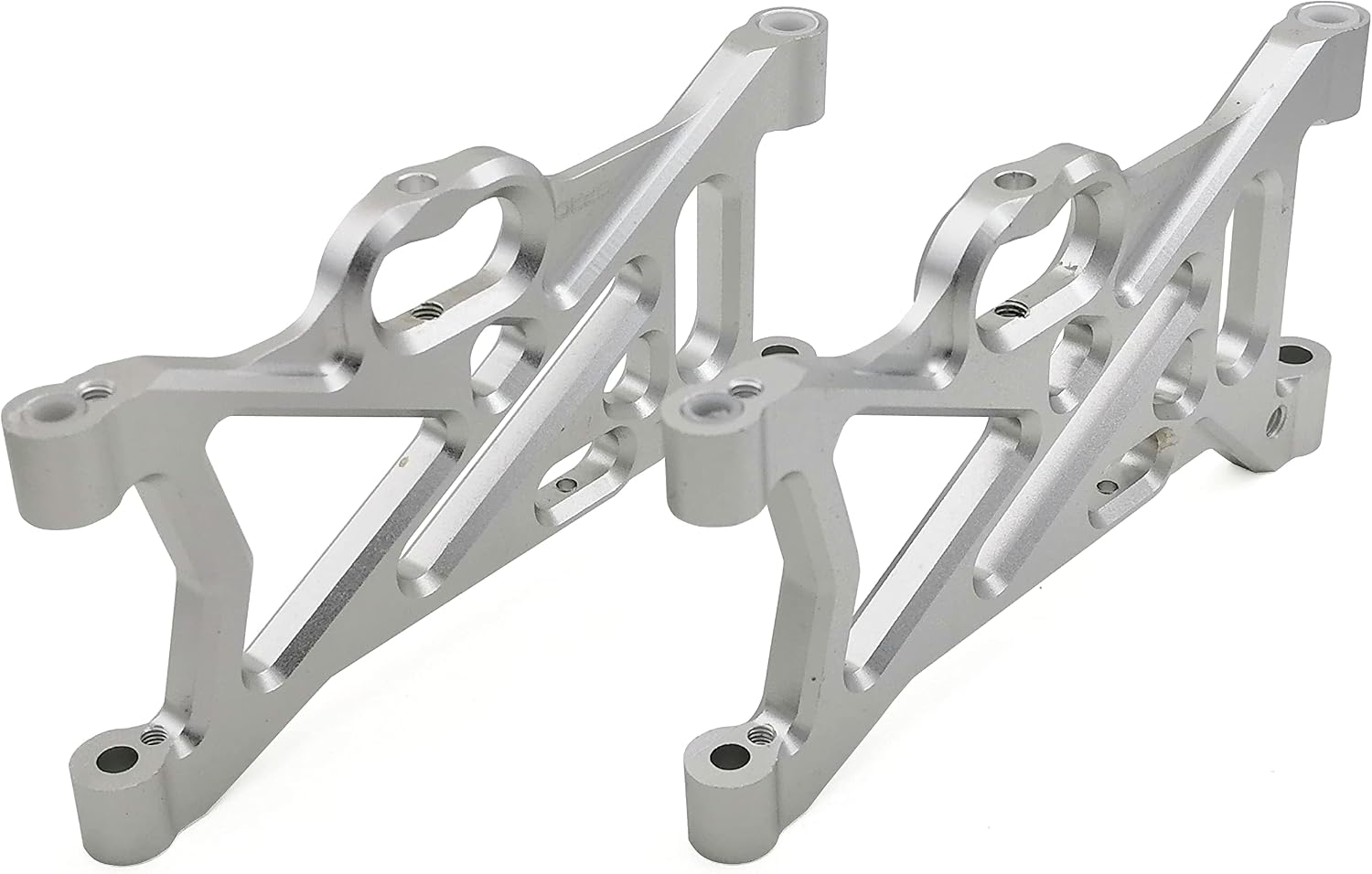Lower Front and Rear alu Control arms for Losi Desert XL/XL-E/2.0 (Silver)