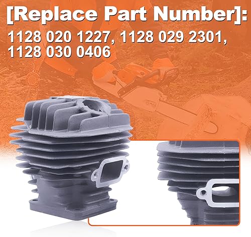 Miniatura 3 de Pistón del sello de aceite del cigüeñal del cilindro de 2.047 in para Stihl MS440 044 Parte 1128 020 1227, cilindro, cigüeñal, pistón, pasador,