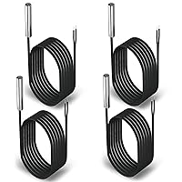 Vista 8 de DROK 10K Sonda de Sensor de Temperatura 5 piezas, 1 Metro Sonda de Temperatura NTC de Acero Inoxidable Impermeable para Varios Dispensadores