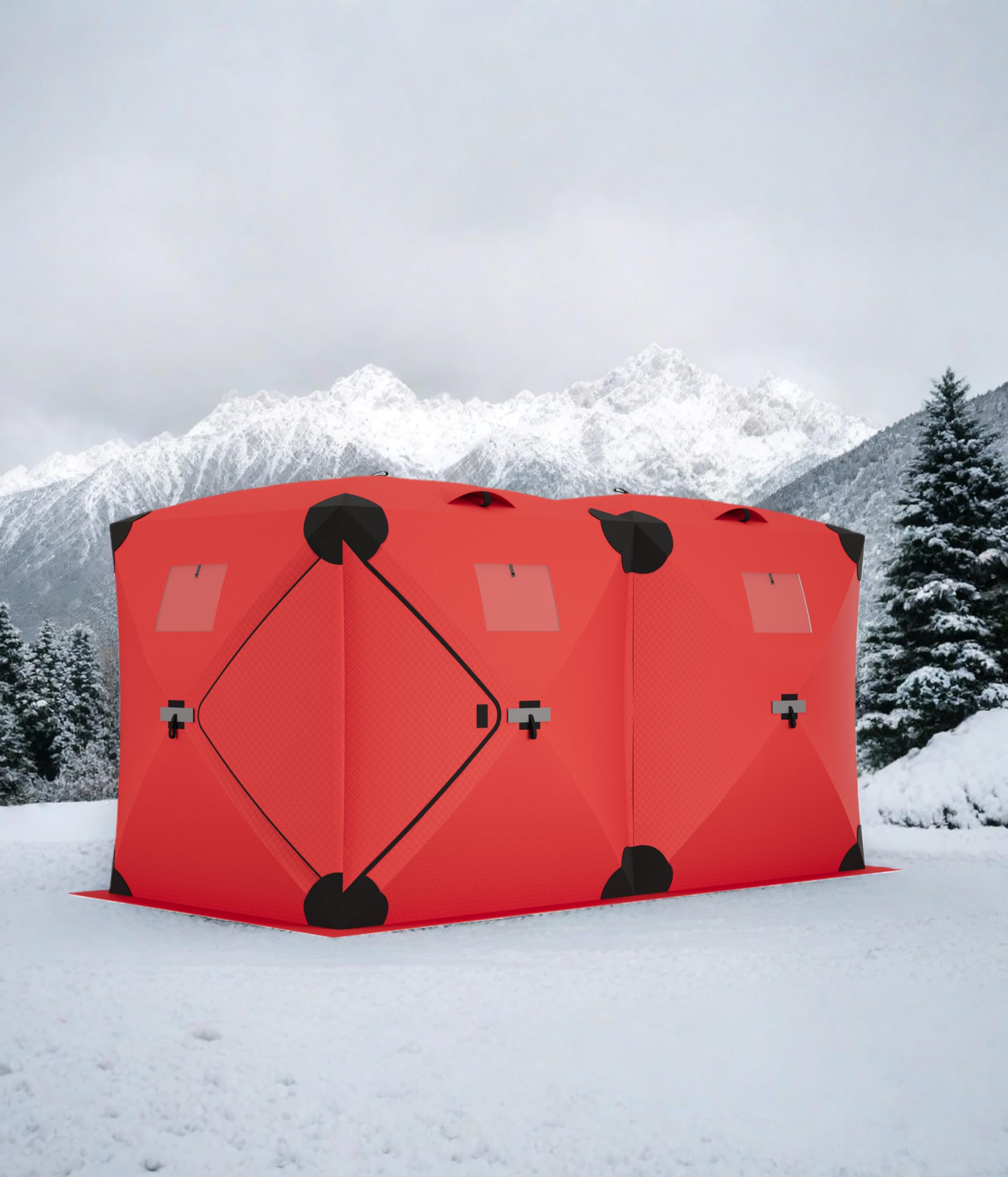 Garvee Pop Up Ice Fishing Tent Insulated Ice Fishing Shelter 140