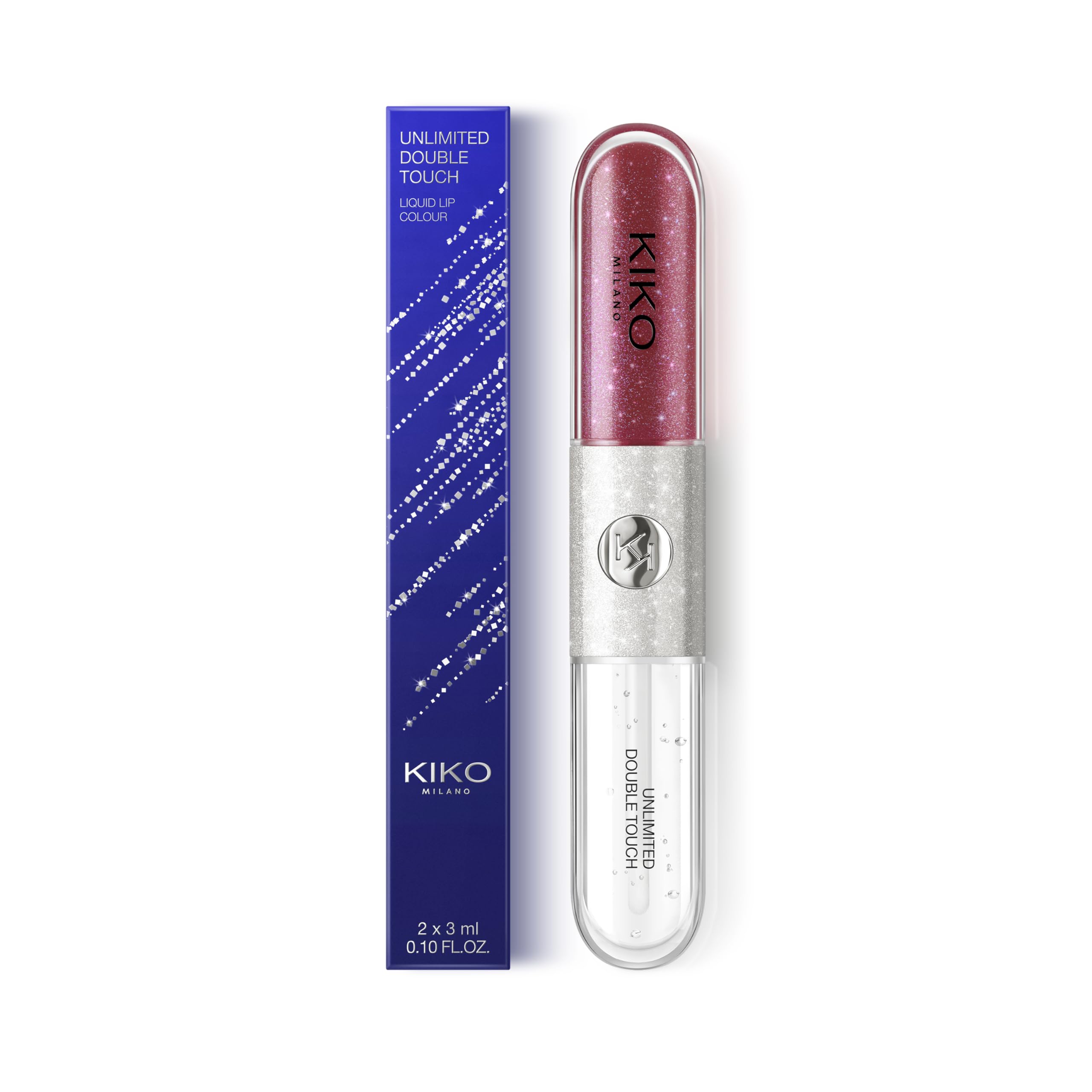 KIKO Milano Unlimited Double Touch 155 - Limited Edition, iki adımlı sıvı ruj, uzun süre kalıcı