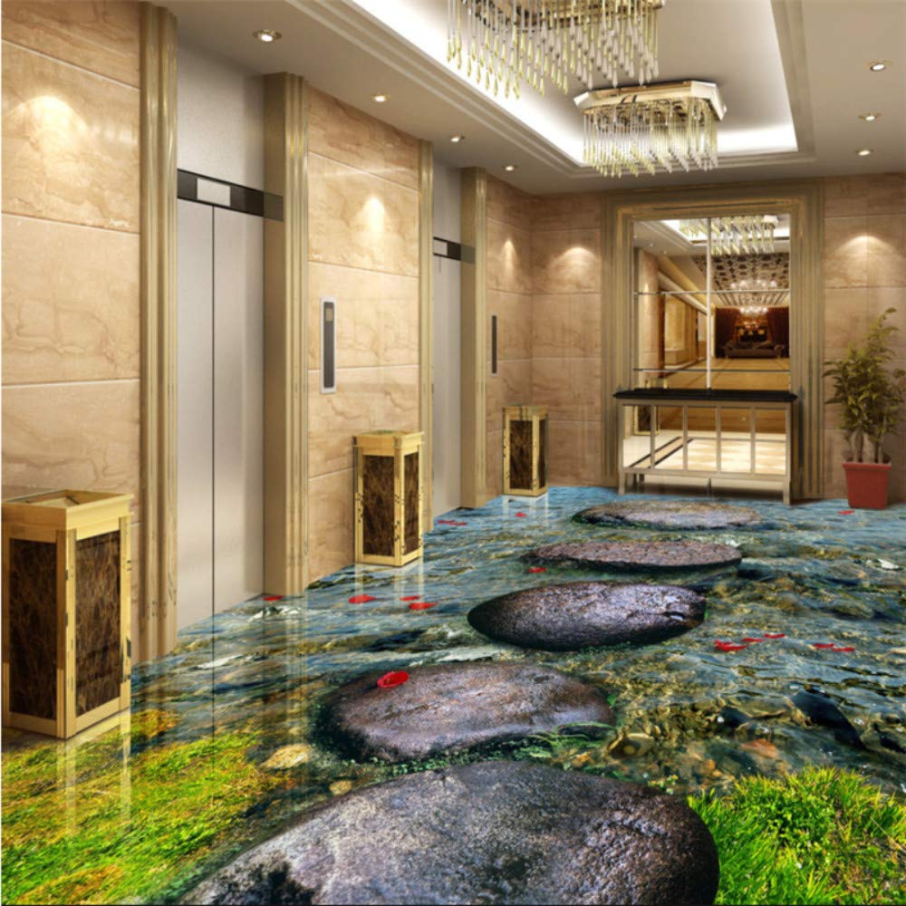 Niestandardowa tapeta 3d kamień zatokowy rzeka woda kąpiel 3D płytki ceramiczne til self samoprzylepna tapeta 3D WINTER SALE,430 cm X 300 cm