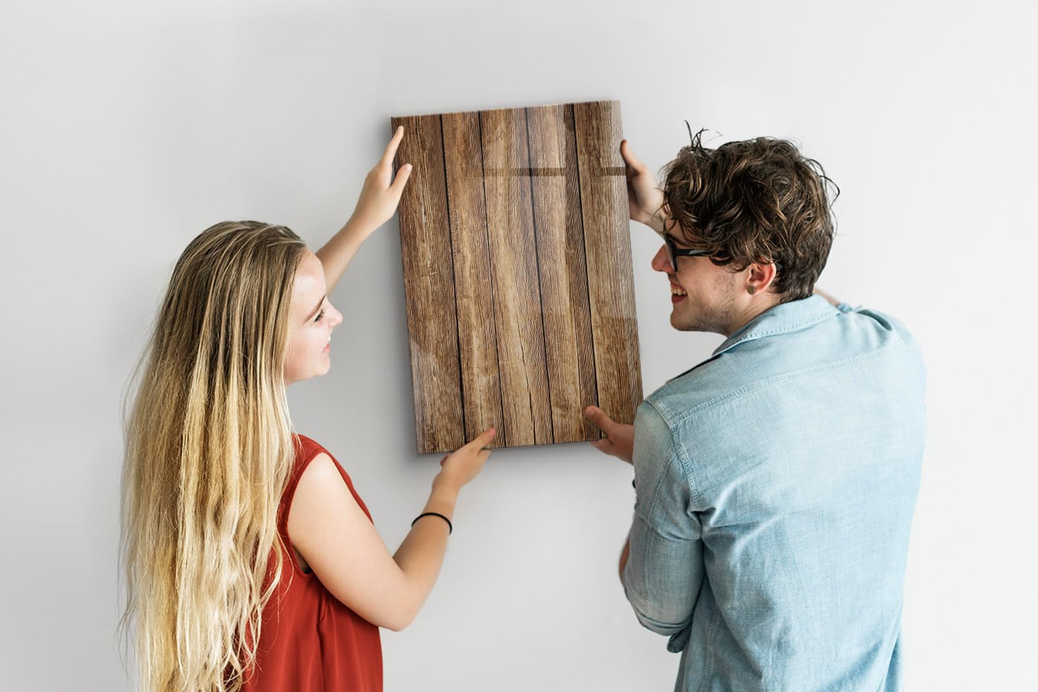Magnettafel für Schule Gastronomie und Büro 60x40 Holzstruktur | Pinnwand | Glas | Memo | Organizer | Planer | Sicherheitsglas | Paneel | Infoboard | Wochenplaner | Terminkalender