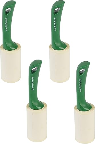 Evercare Pet Hair - Rodillo de pelusa extra adhesivo de 60 capas (paquete de 4)
