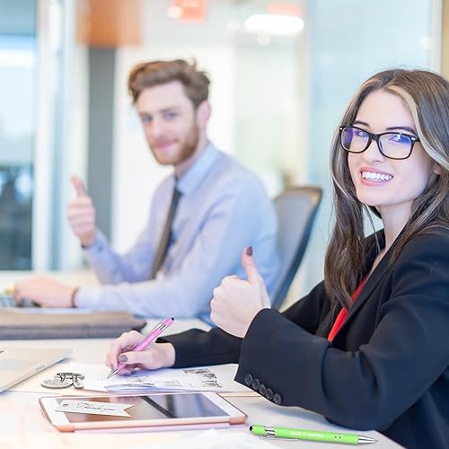 Miniatura 6 de Qeeenar 40 juegos de regalos de agradecimiento a los empleados, 40 bolígrafos inspiradores, 40 llaveros de agradecimiento a granel, 40 bolsas de