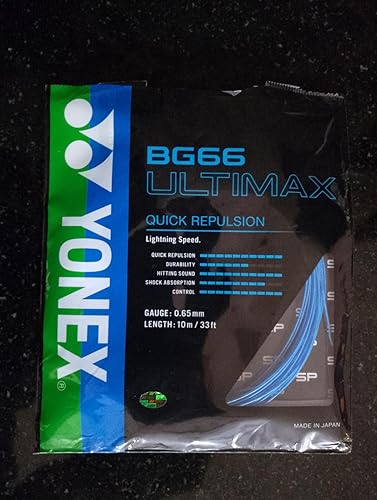 Amazon | ヨネックス バドミントンストリング BG 66 Ultimax |ブルー