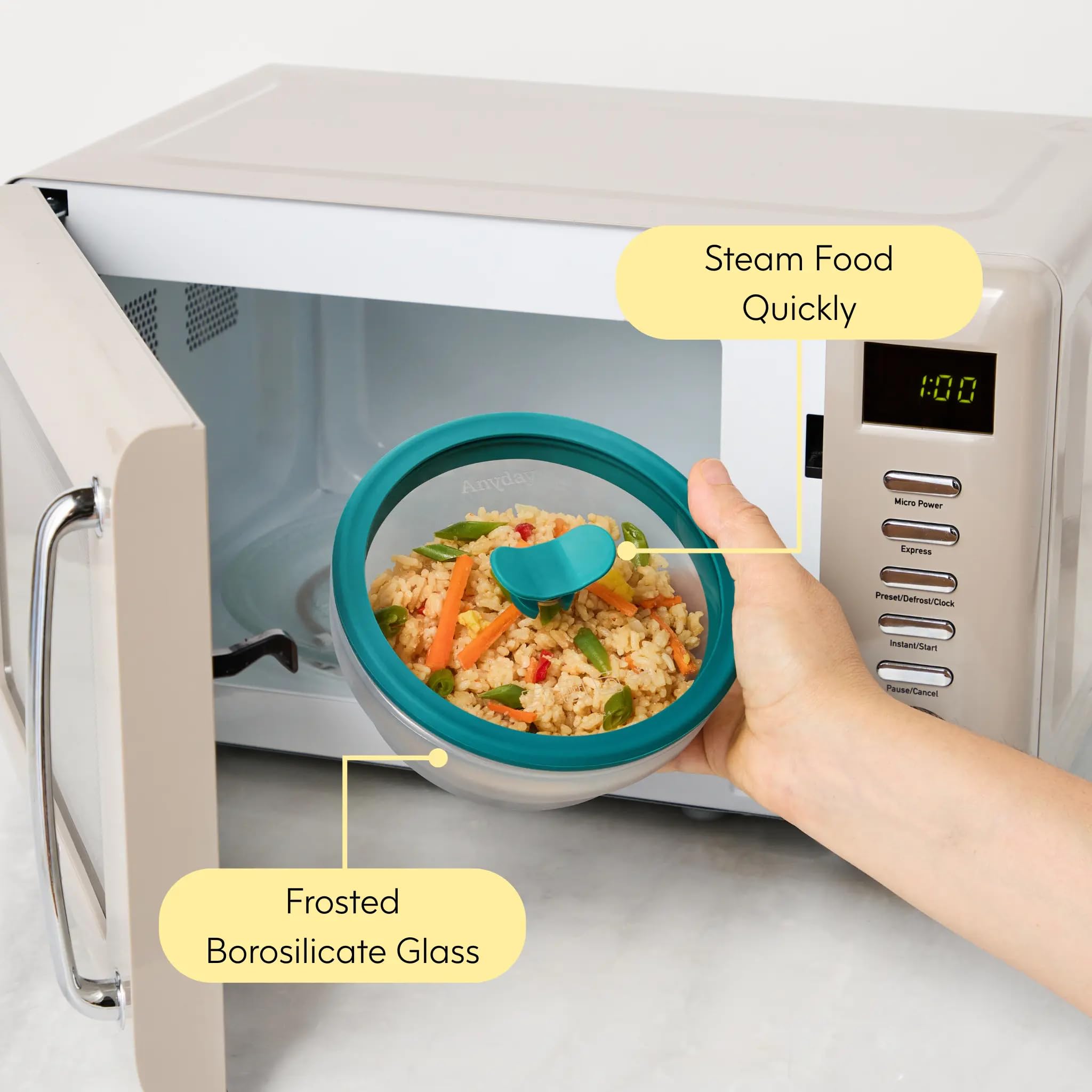 Anyday 電子レンジ調理器具 2個セット Amazon｜Anyday 2個パック (2カップ)