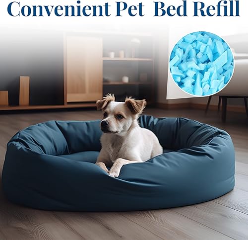 Miniatura 6 de Frienda Relleno de puf de 40 libras a granel, relleno de espuma viscoelástica, relleno de espuma suave triturada para relleno de puf, almohada de