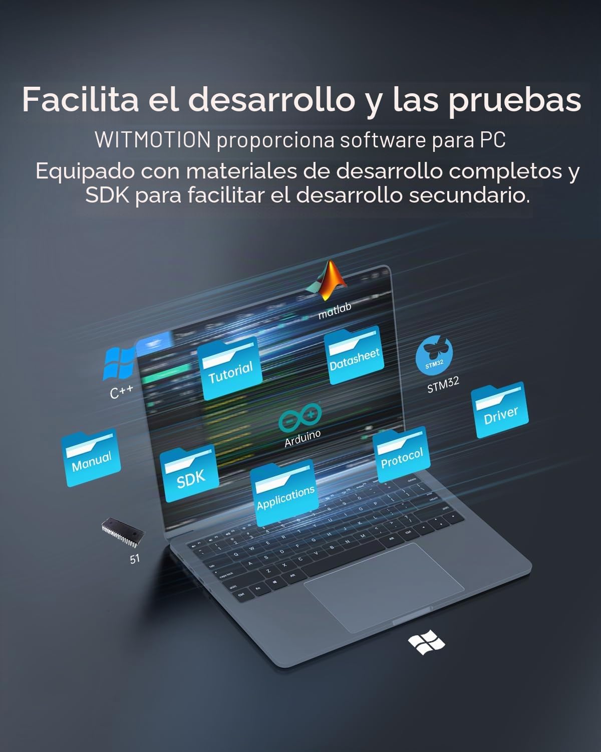[Inclinómetro de 0,1° de grado industrial] HWT901B-RS232 Acelerómetro de 3 ejes + Giroscopio + Inclinómetro + Brújula digital + Presión atmosférica + Altitud, Módulo IMU MPU9250 de 9 ejes