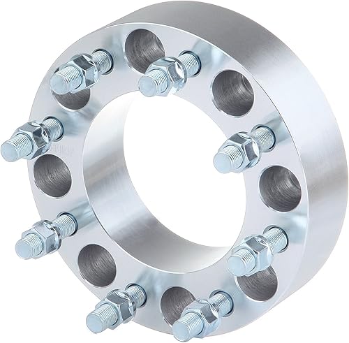 Miniatura 6 de SCITOO 4 espaciadores de rueda de 2 pulgadas de 0.315x6.500 in a 0.315x6.500 in, 8 lengüetas de 1.969 in, 8 x 6.5 a 8 x 6.5 para Silverado 2500 HD