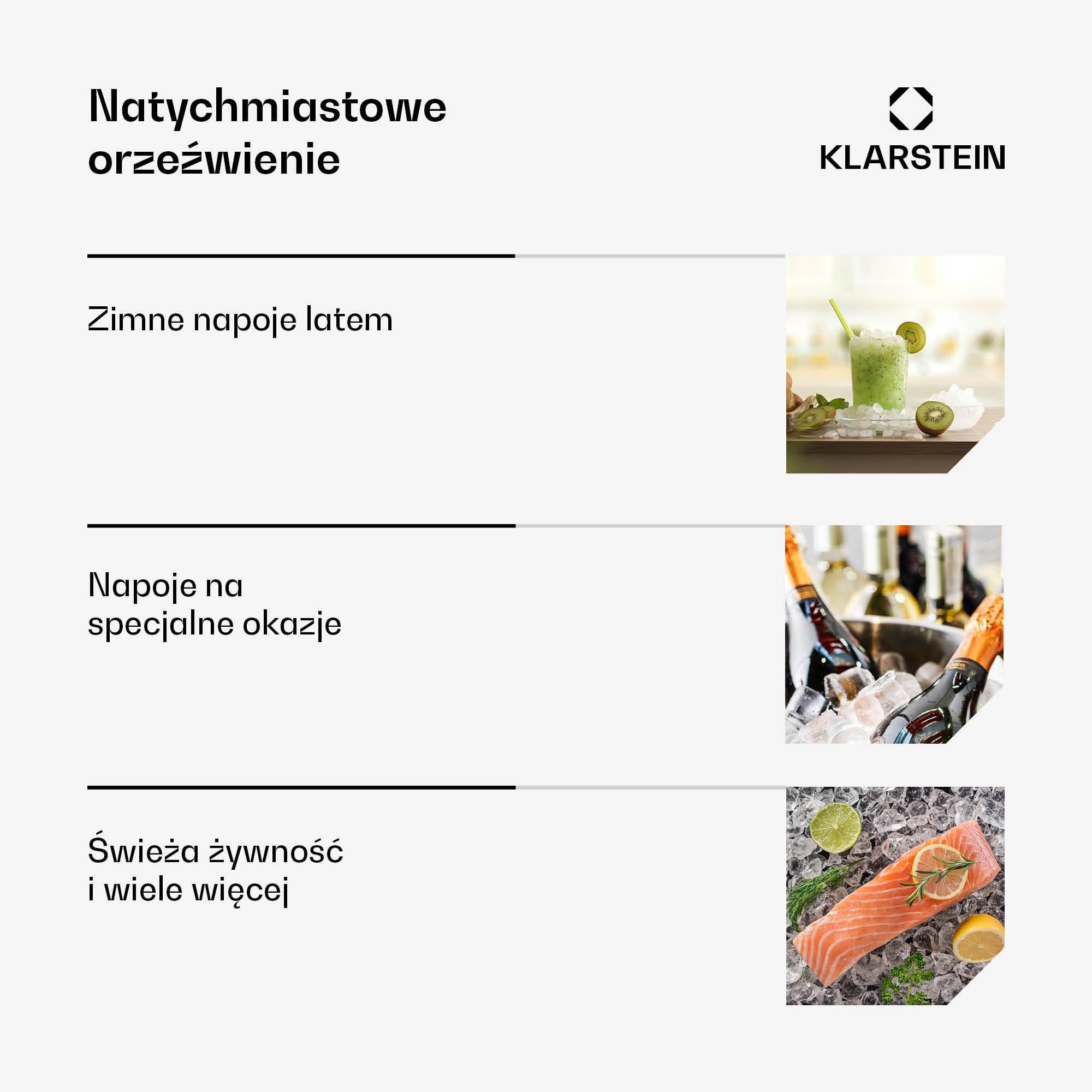 Klarstein malý výrobník kociek ľadu - 12 kg/24 h, 8 min cyklus, 1,5 l nádrž na vodu, LED displej, priehľadné veko, prenosný, obsahuje naberačku - výrobník ľadových kociek na párty