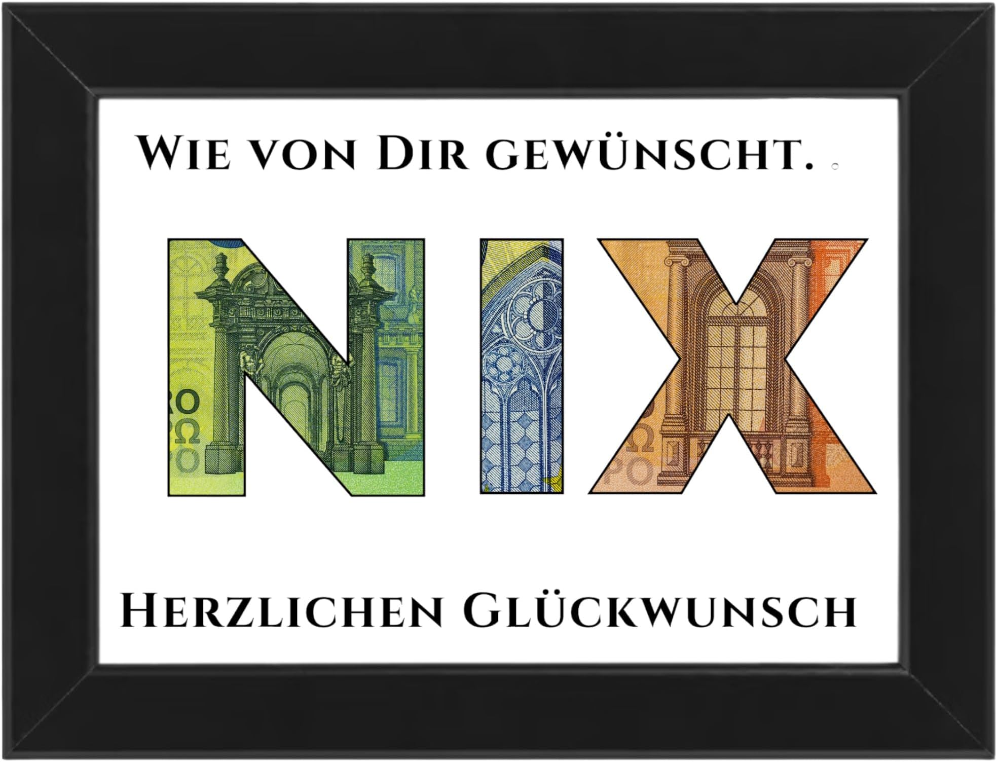 Geschenke Für Leute Die Nichts Wollen Amazon.de: Geldgeschenk für alle die Nichts Wollen, Bilderrahmen Nix