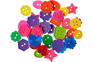 Roylco Inc. Assorted Buttons for Kids, in Multiple Colors and Shapes to...