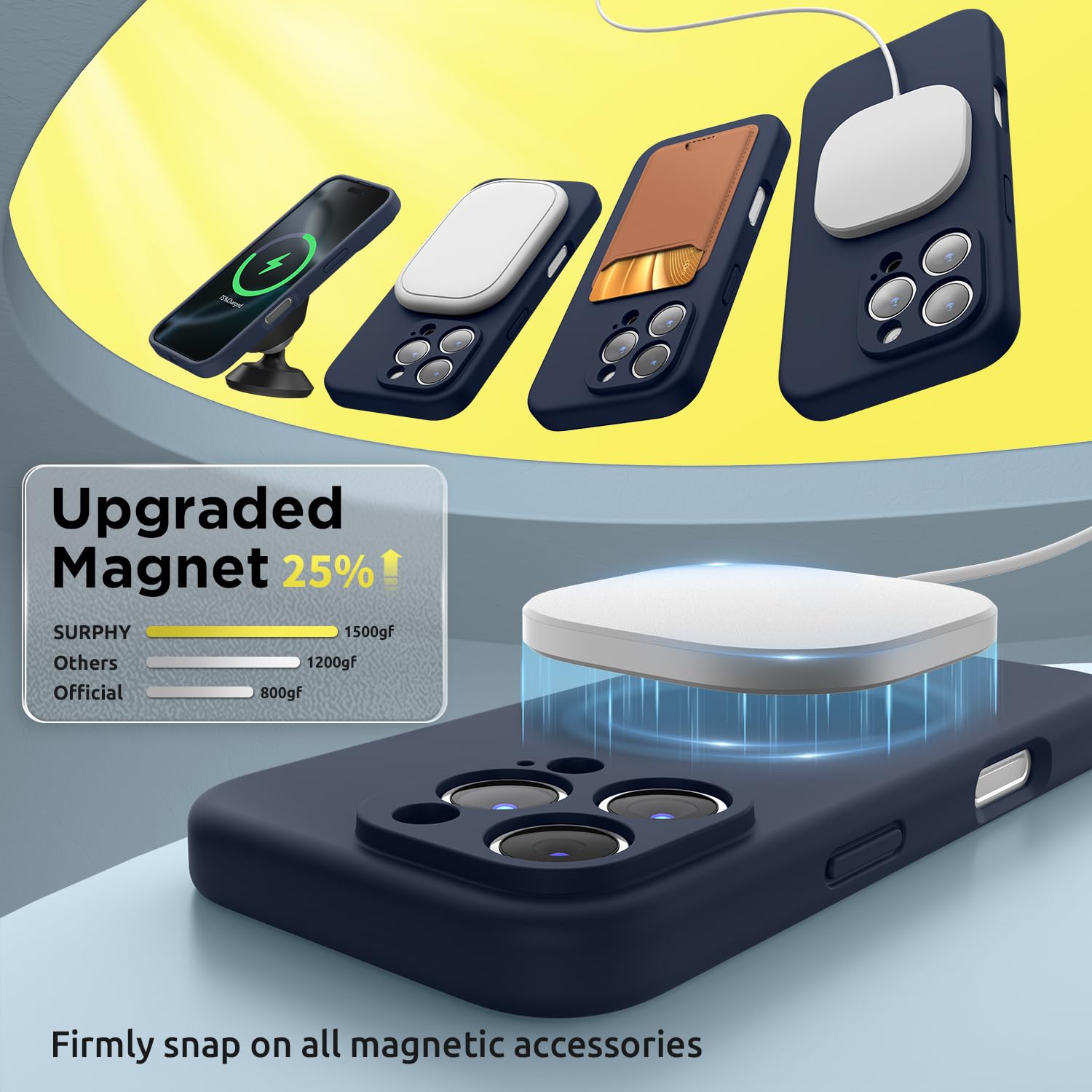 SURPHY Magnetic Design for iPhone 16 Pro Case - Image 3