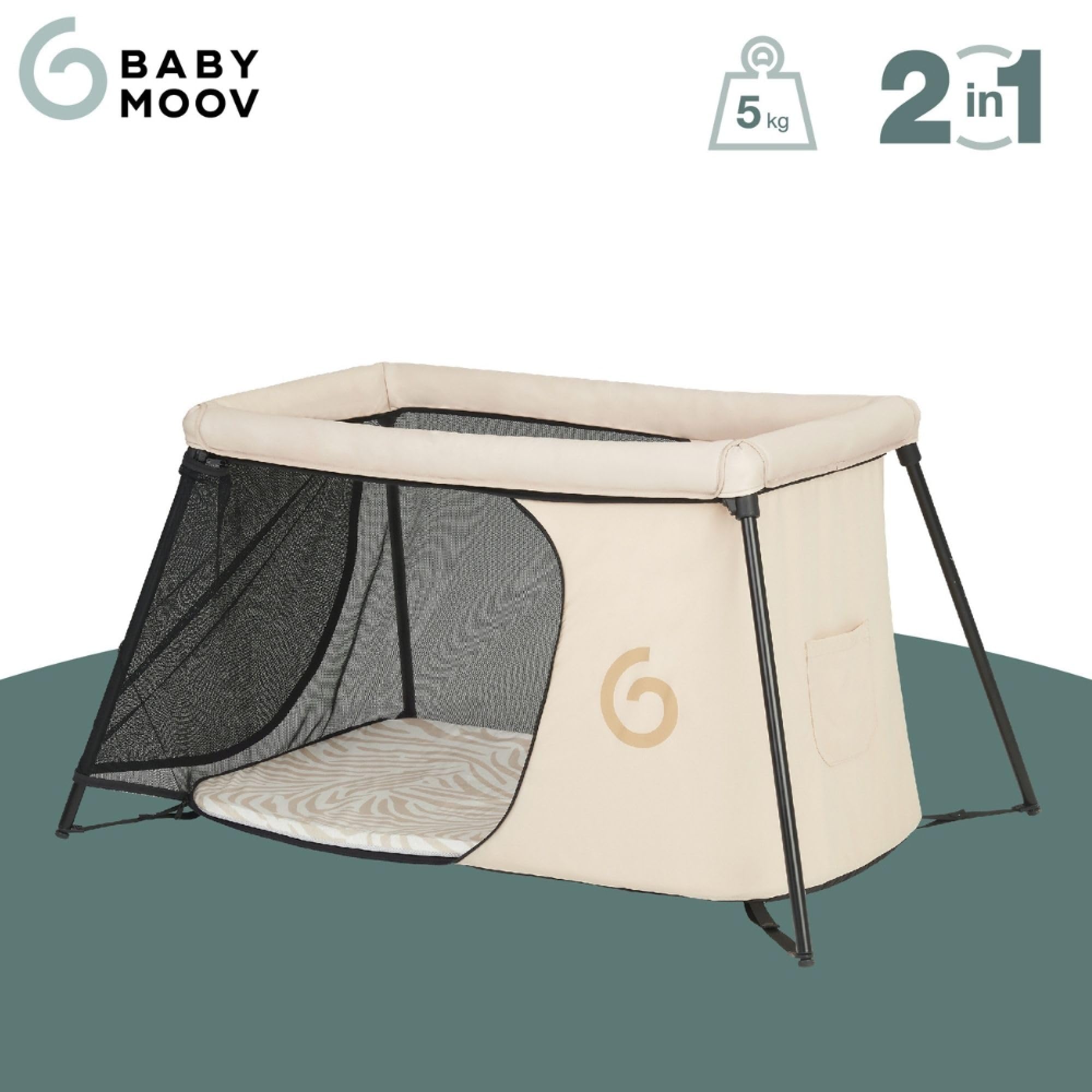 Babymoov Łóżeczko turystyczne Moov & Sleep, Sand