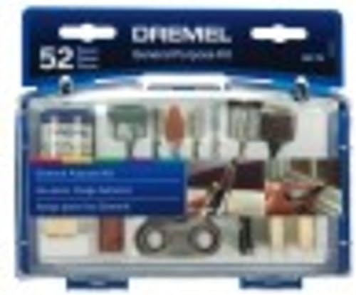 Dremel 687-01 - Kit de accesorios de herramientas giratorias multiusos de 52 piezas incluye una broca de tallado tambor de lijado piedras de