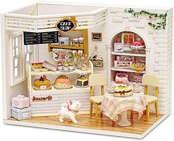 Amazon | Socpuro 【猫の喫茶店 】 ドールハウス 手作りキット セット