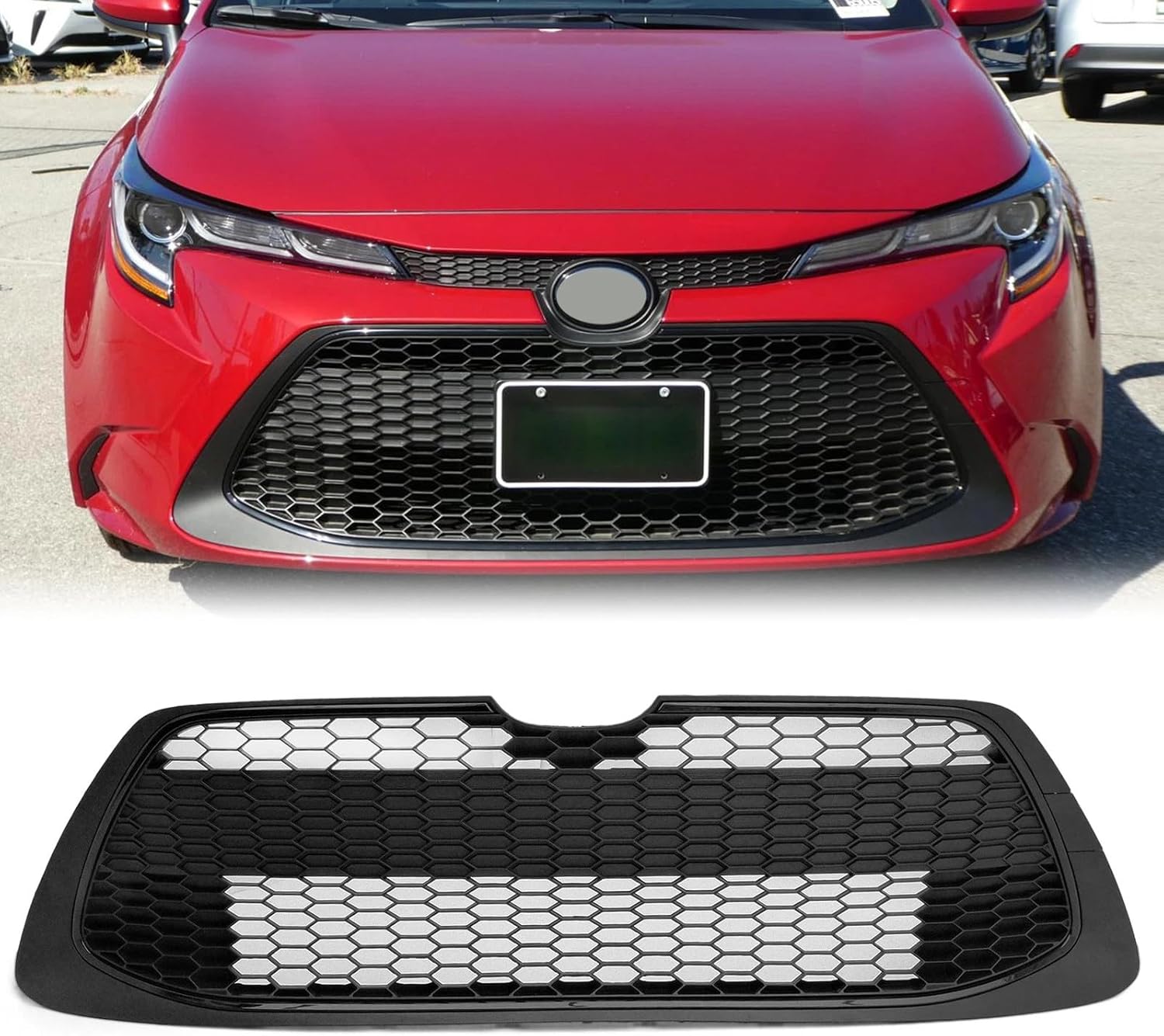 Bewild Front Lower Grille Grill Assy Fit For 2020 2021 Toyota Corolla LE XLE Sedan 4-Door Front Bumper Lower Grille OEM Replacement for 5310202280, TO1036205