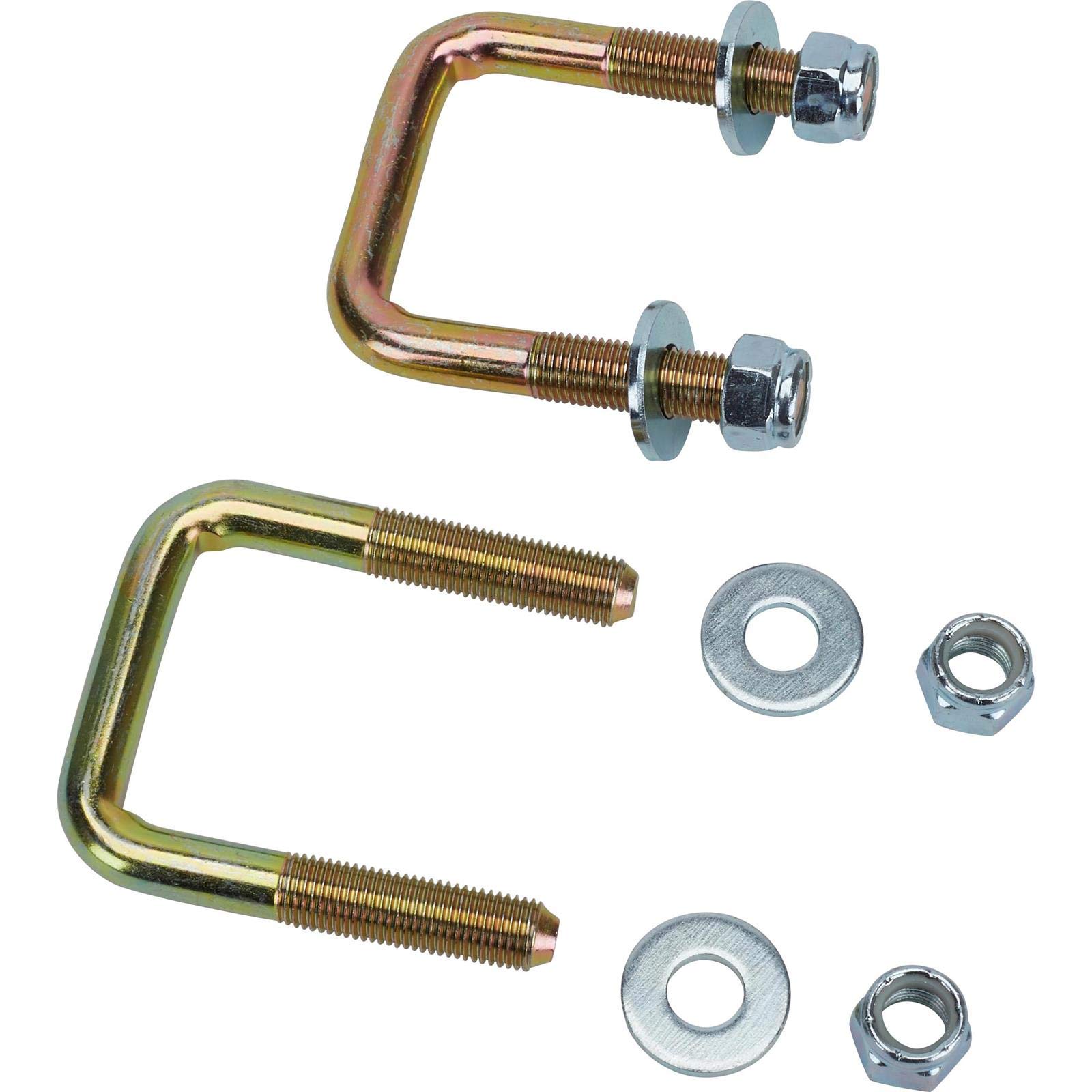 Speedway Motors Plain U-Bolts, 1-3/4 Inch, Universal Fit, 3" Overall Height, 2.67" Overall Width, for Oval Track Cars and 1-3/4" Wide Springs