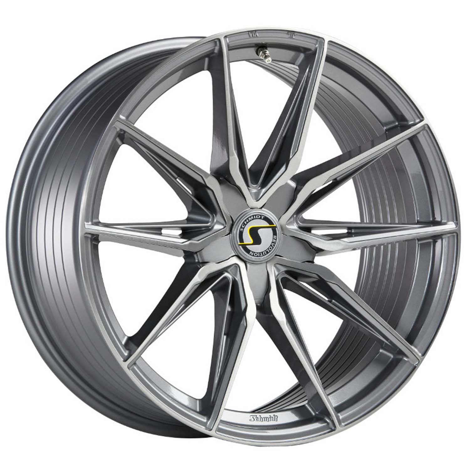 Schmidt Felge TwentyOne 10.5Jx20 ET45 5x114,3 TitanBrushed kompatibel mit Ford Mustang MKV S197, Mustang MKVI LAE 2015-