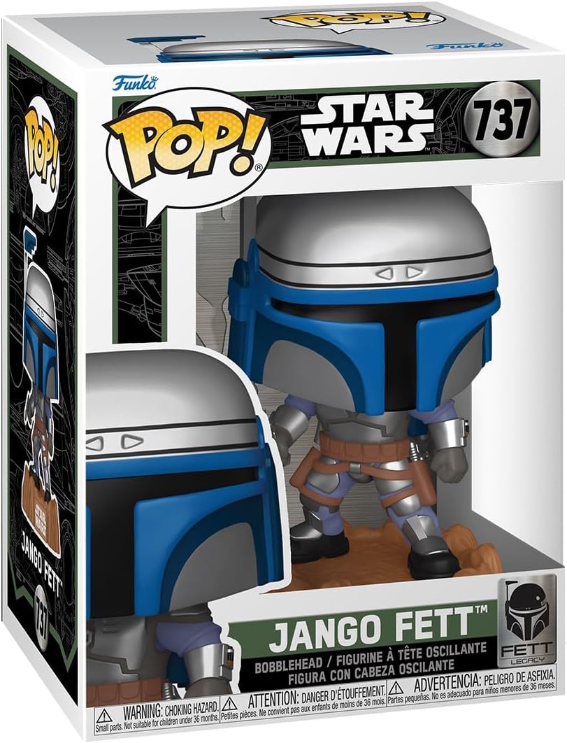 Funko POP! Star Wars: Jango Fett - Unmasked - Collectable Vinyl Figure - Gift Idea - Official Merchandise - for Kids & Adults - Movies Fans - Model Figure for Collectors and Display