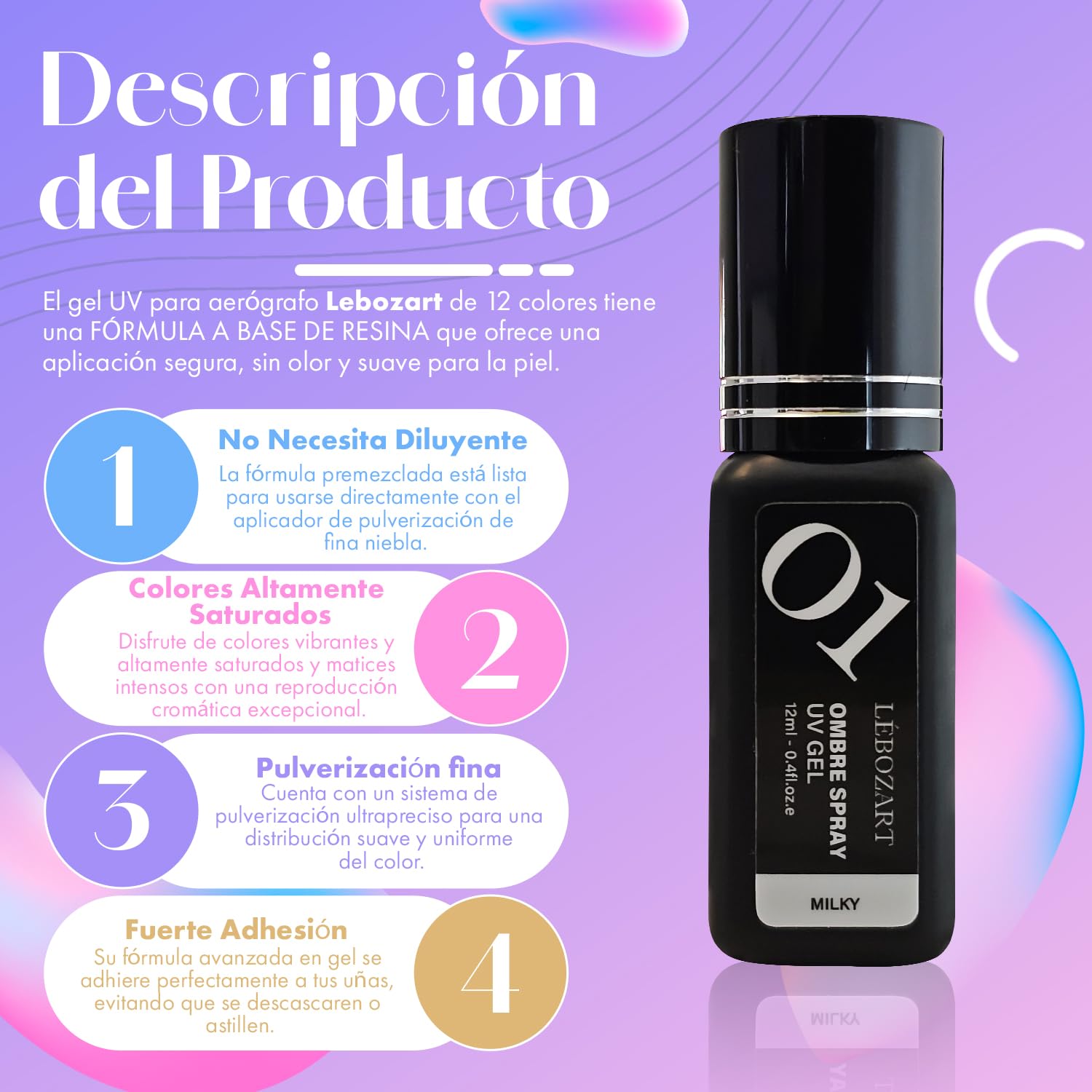 Kit de 12 esmaltes semipermanentes, gel UV aerógrafo, uñas de secado rápido, lámpara UV/LED, alta pigmentación, manicura y uñas, limpiador aerógrafo, plantilla