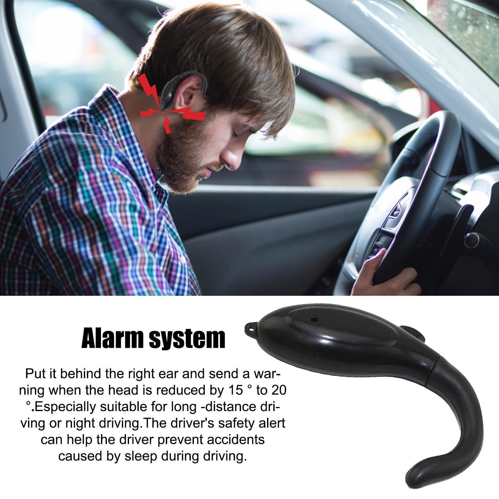 Allarme Anti Sonno Driver - 5 x 7,5 cm Allarme Fatigue | Forma Delfino Sensore Orecchio, Dispositivo di Sicurezza Guida Notte per Auto Camion Lunghi Viaggi Accessorio Protezione