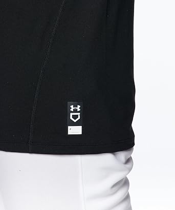 Under Armour 野球ベースレイヤーUAヒートギア コンフォート フィッティド ロングスリーブ モックネック シャツメンズ