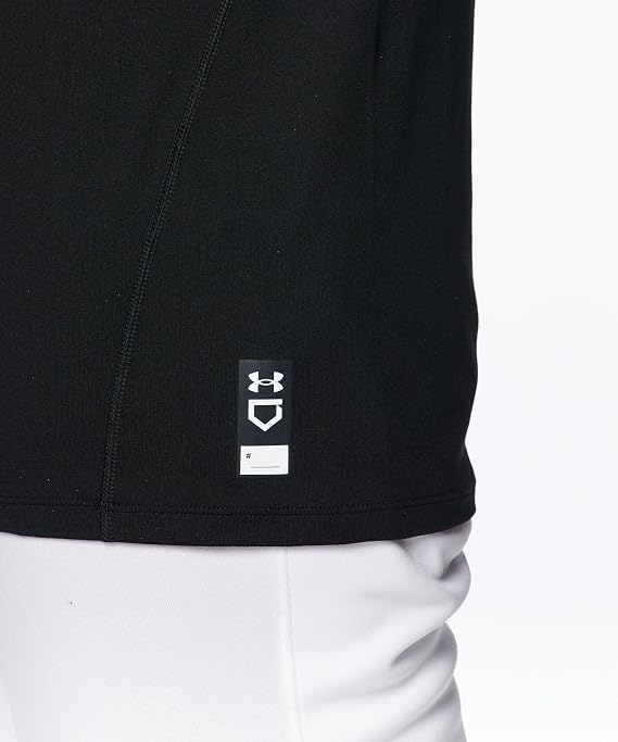 Under Armour 野球ベースレイヤーUAヒートギア コンフォート フィッティド ロングスリーブ モックネック シャツメンズ