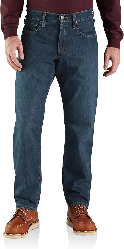 Carhartt Men's Relaxed Straight Rugged Flex® Lined Jean