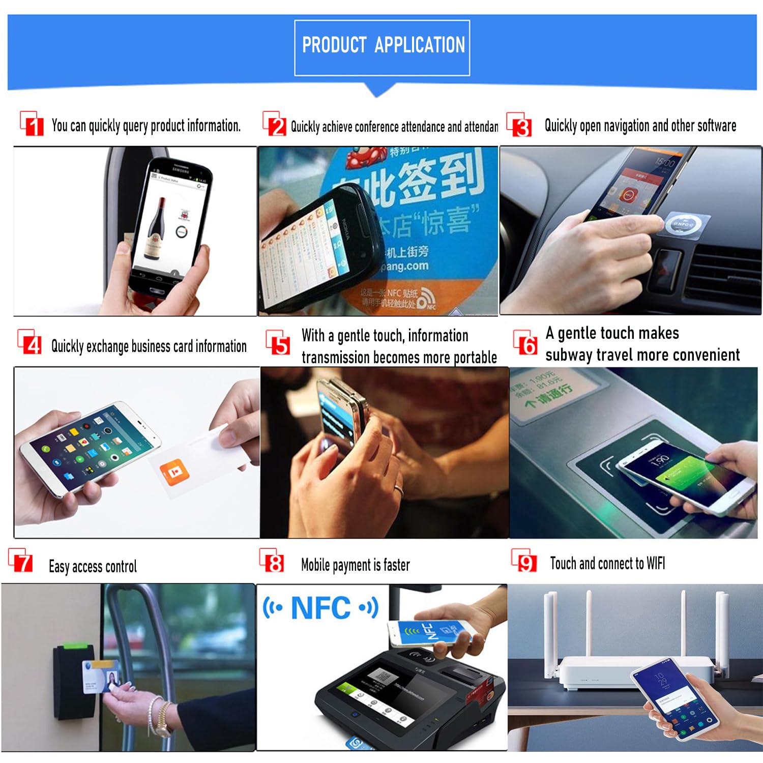 YAVIS 100 Packung NFC Sticker, leere 25mm RFID IC 13,56 MHz weiße NFC-Karte, NTAG215 504Byte Aufkleber NFC Tag Sticker, geeignet für alle NFC-fähigen Telefone und Geräte