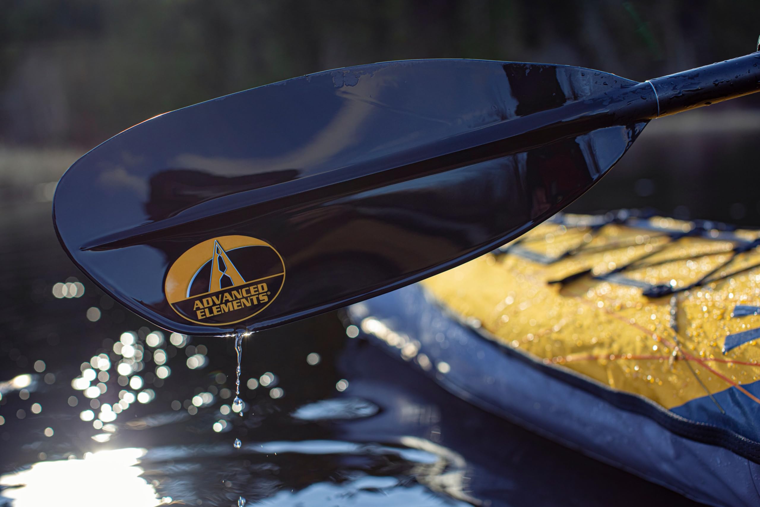 Advanced Elements Touring 4-Part Paddle Pagaia per Kayak, Nero